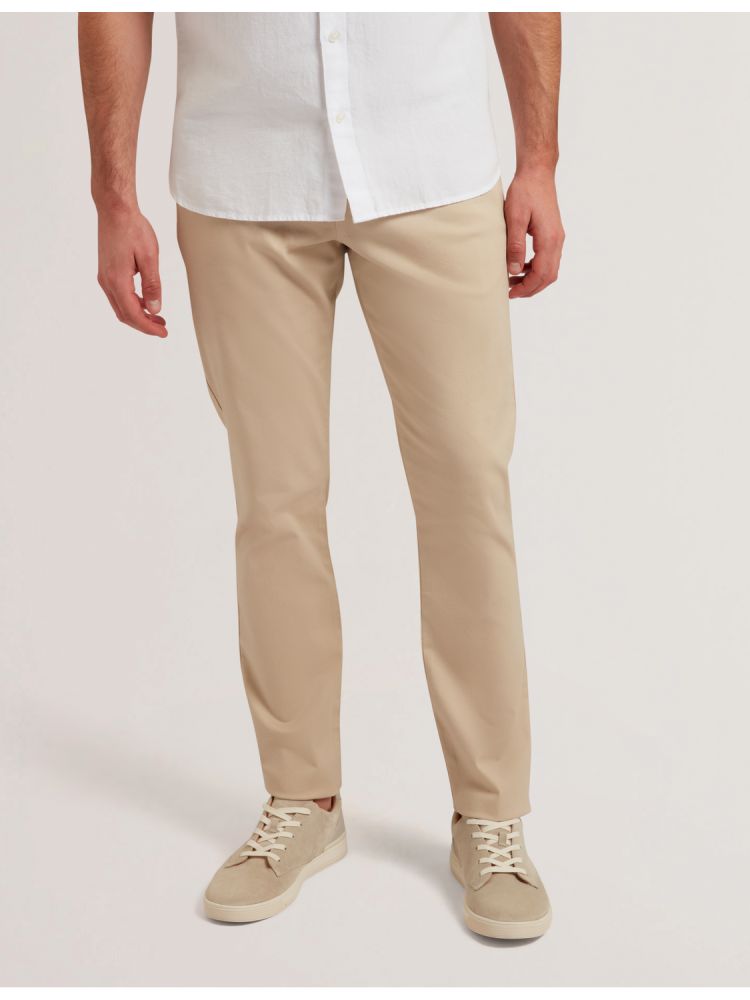 Pantaloni Chino Barbati Ted Baker Batford - Slim Fit Cotton Blend Chinos Gri | 845079-CQO