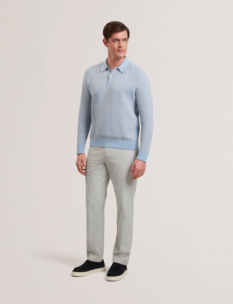 Pantaloni Chino Barbati Ted Baker Jackus - Regular Fit Cotton Blend Chino Trousers Gri | 926081-EYK