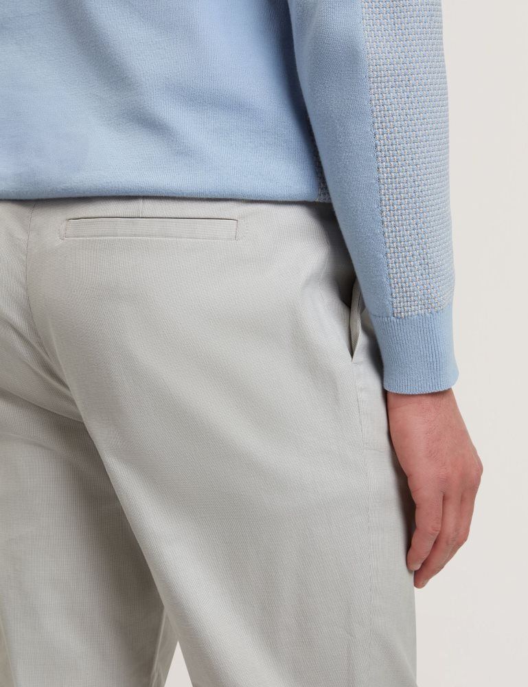 Pantaloni Chino Barbati Ted Baker Jackus - Regular Fit Cotton Blend Chino Trousers Gri | 926081-EYK