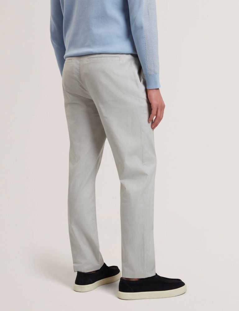 Pantaloni Chino Barbati Ted Baker Jackus - Regular Fit Cotton Blend Chino Trousers Gri | 926081-EYK