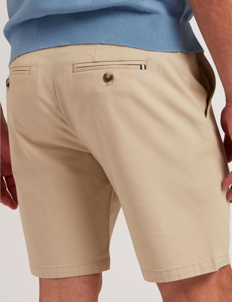 Pantaloni Scurti Barbati Ted Baker Barnham - Regular Fit Cotton Blend Chino Shorts Gri | 850942-FNE