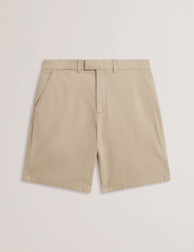 Pantaloni Scurti Barbati Ted Baker Barnham - Regular Fit Cotton Blend Chino Shorts Gri | 850942-FNE