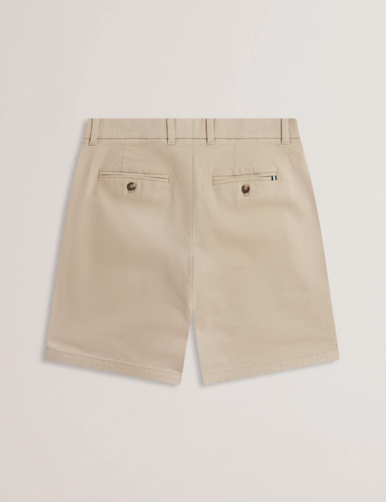 Pantaloni Scurti Barbati Ted Baker Barnham - Regular Fit Cotton Blend Chino Shorts Gri | 850942-FNE
