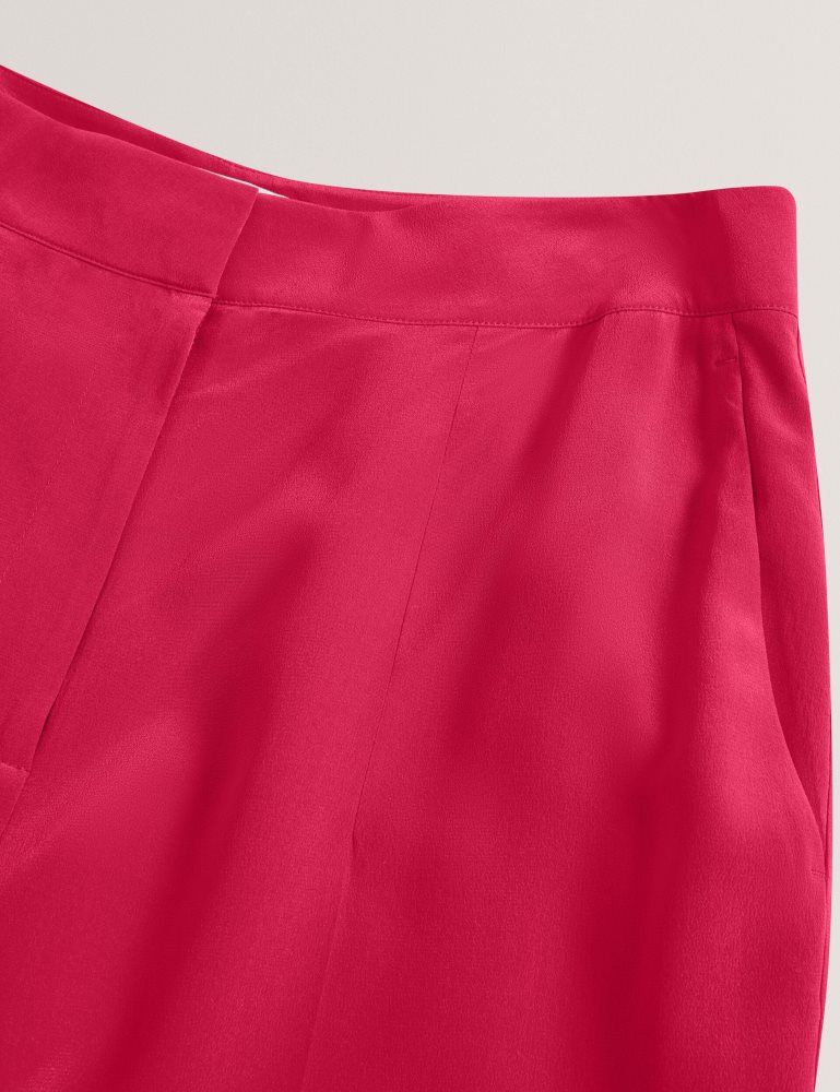 Pantaloni Scurti Dama Ted Baker Carloet - Silk Wide Leg Tailored Trousers Fucsie | 720469-FDV