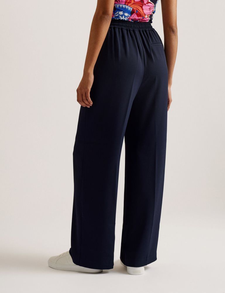Pantaloni Scurti Dama Ted Baker Liliaah - Wide Leg Tailored Joggers Bleumarin | 943207-AFX