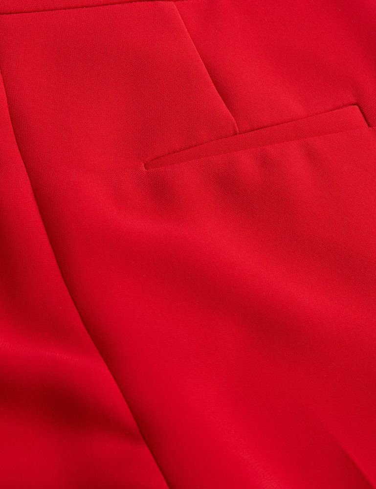 Pantaloni Scurti Dama Ted Baker Manattl - Tapered High Waisted Tailored Trousers Rosii | 309546-GKH