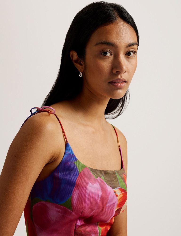 Rochie Dama Ted Baker Jyneen - Printed Fitted Bodice Mini Dress Colorati | 812704-GBX