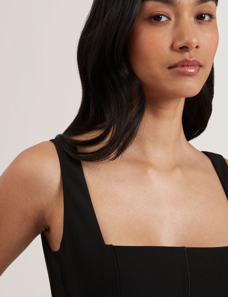 Salopeta Dama Ted Baker Inuj - Panelled Wide Leg Tailored Jumpsuit Negrii | 203719-IFB