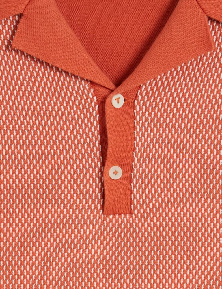 Topuri Barbati Ted Baker Gregry - Short Sleeve Small Stitch Knitted Polo Rosii | 615849-ROB