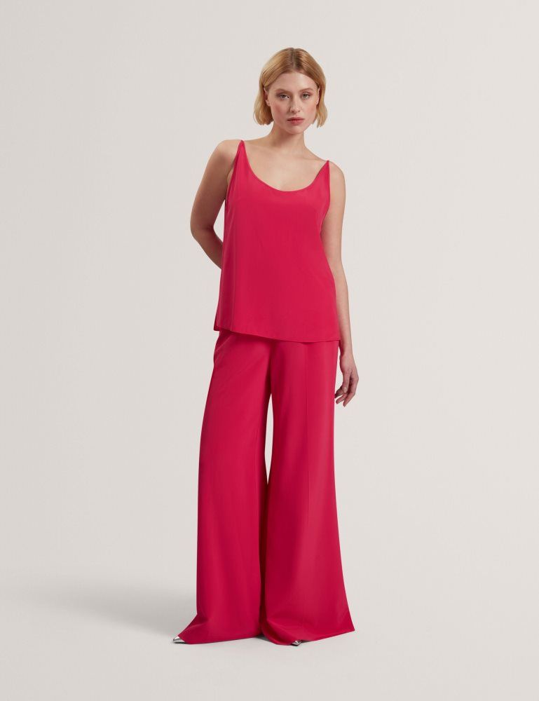 Tricouri Dama Ted Baker Cadasa - Pure Silk Scoop Neck Cami Top Fucsie | 038519-SKL