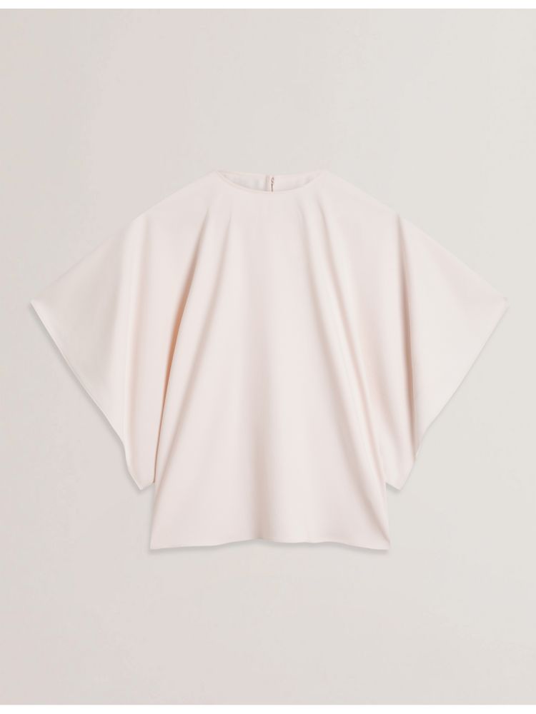 Tricouri Dama Ted Baker Cherika - Batwing Short Sleeve Woven Blouse Albi | 378649-QGS
