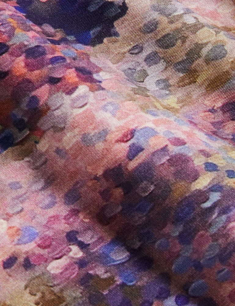 Tricouri Dama Ted Baker Kaytte - Painted Print Crew Neck Fitted T-shirt Roz | 852197-IEC
