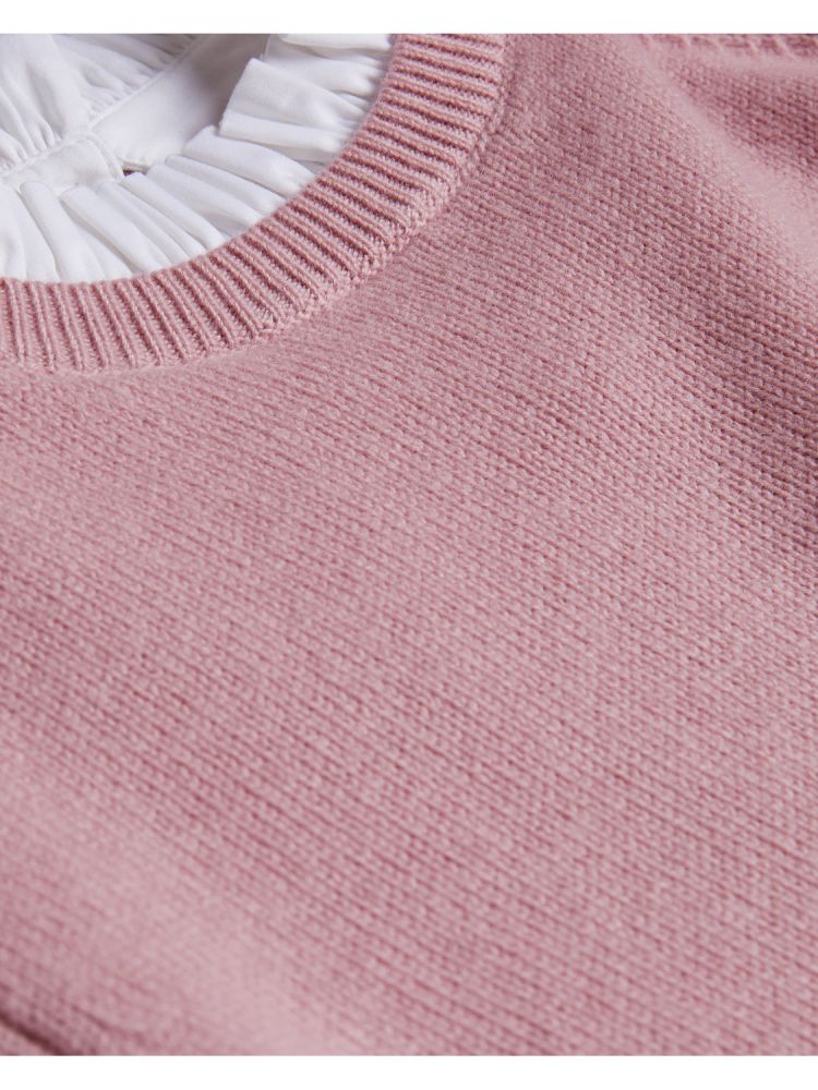 Tricouri Dama Ted Baker Lissiah - Bobble Detail Shirt Hem Knitted Jumper Roz | 365918-CXV