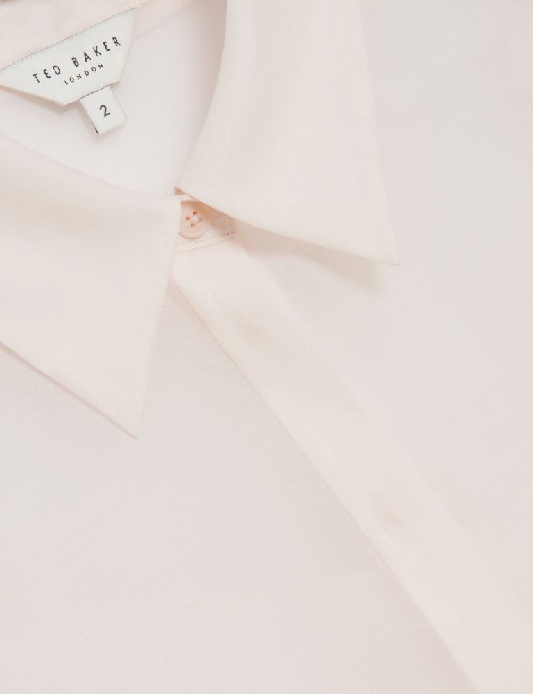 Tricouri Dama Ted Baker Norella - Sheer Organza Longline Sleeveless Blouse Roz | 109736-JYH