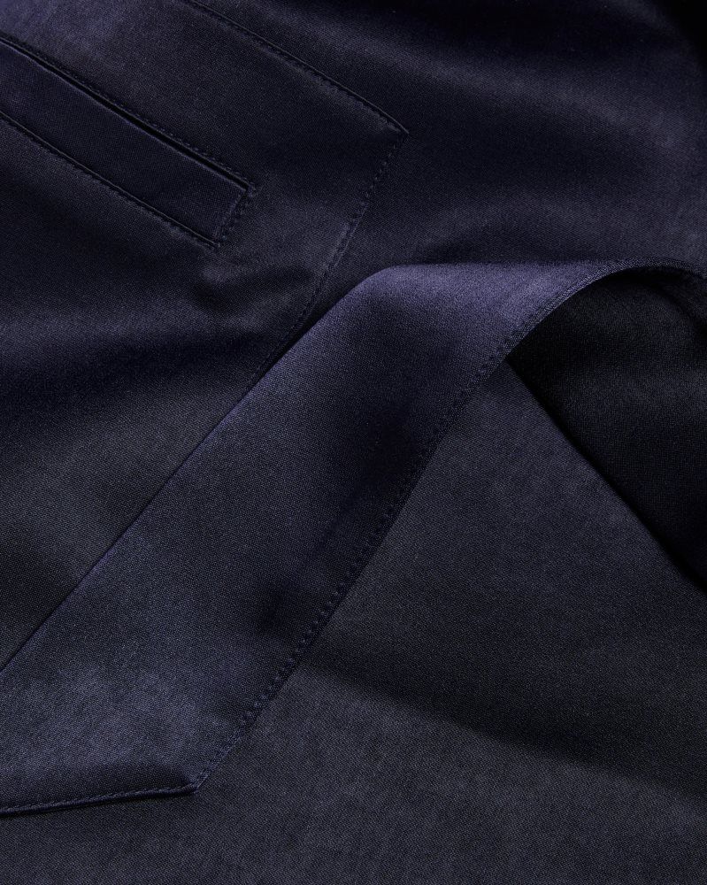 Tricouri Dama Ted Baker Teeru - Tailored Satin Longline Vest With Belt Bleumarin | 452089-CGL